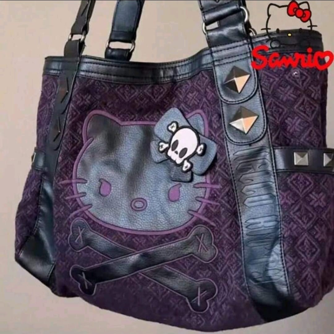 Hello Kitty Purse Bag Handbag Gothic Fashion Sanrio Gift Present New Purple