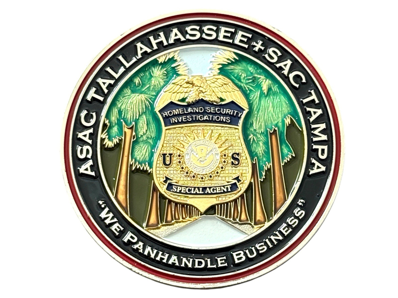 Northern District of Florida HSI Challenge Coin US Special Agent in Charge Tampa