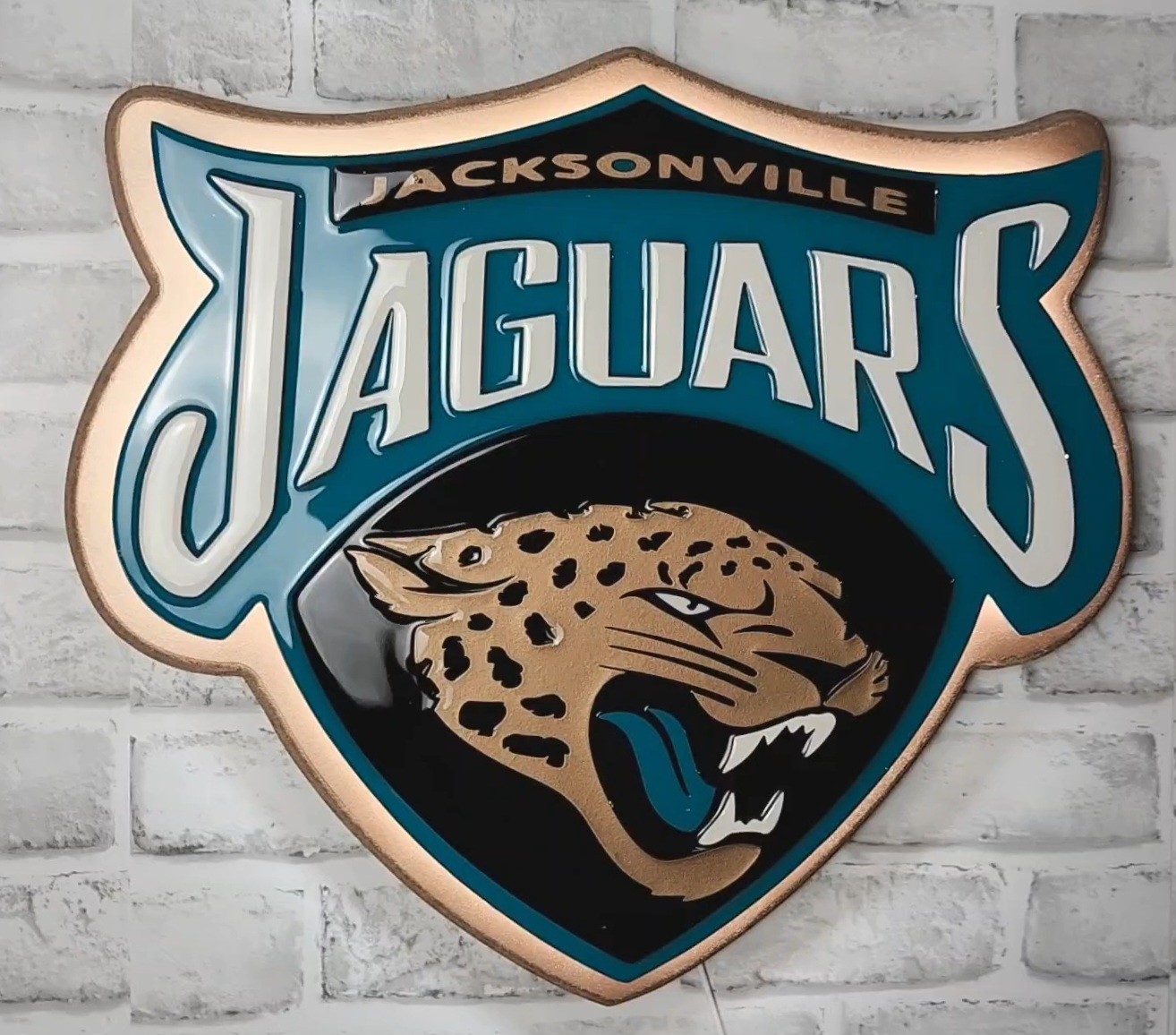 Jaguars 3D Lighted Wall Art