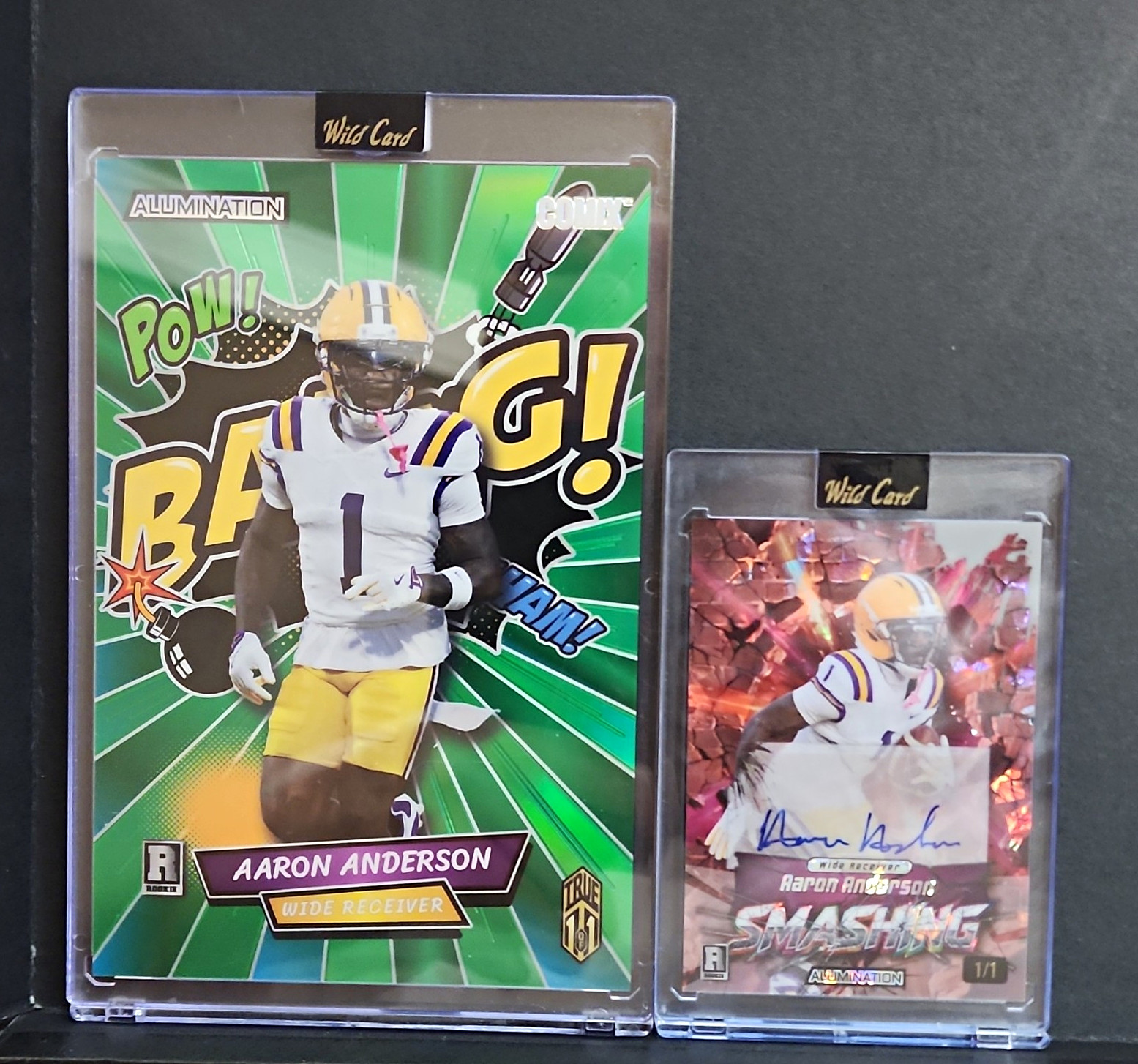 Wild Card 2024 Alumination Aaron Anderson Comix & Smashing Auto Rookie 1/1 Lot