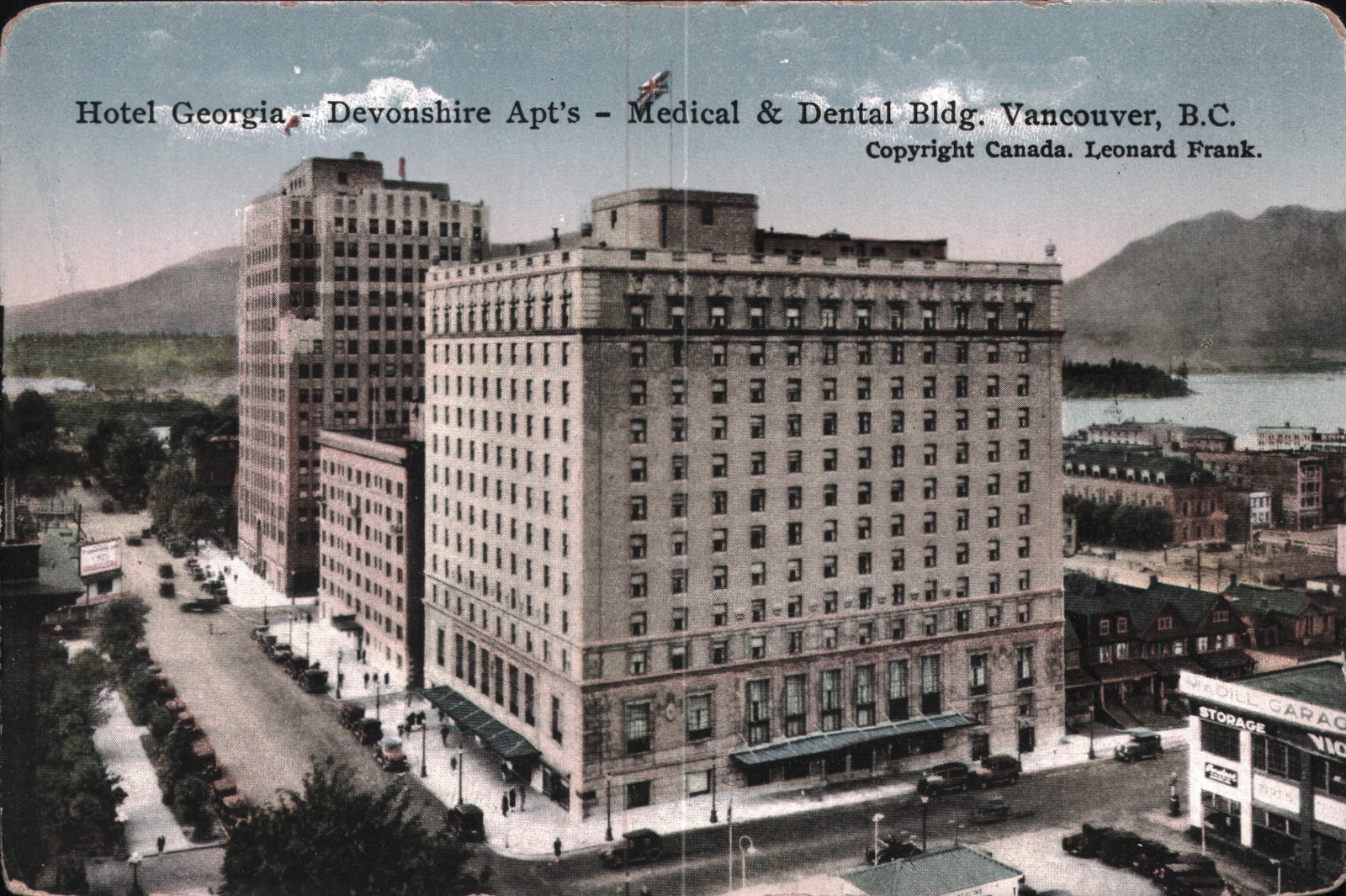 Historic RPPC Hotel Georgia & Devonshire Apartments Vancouver B.C.