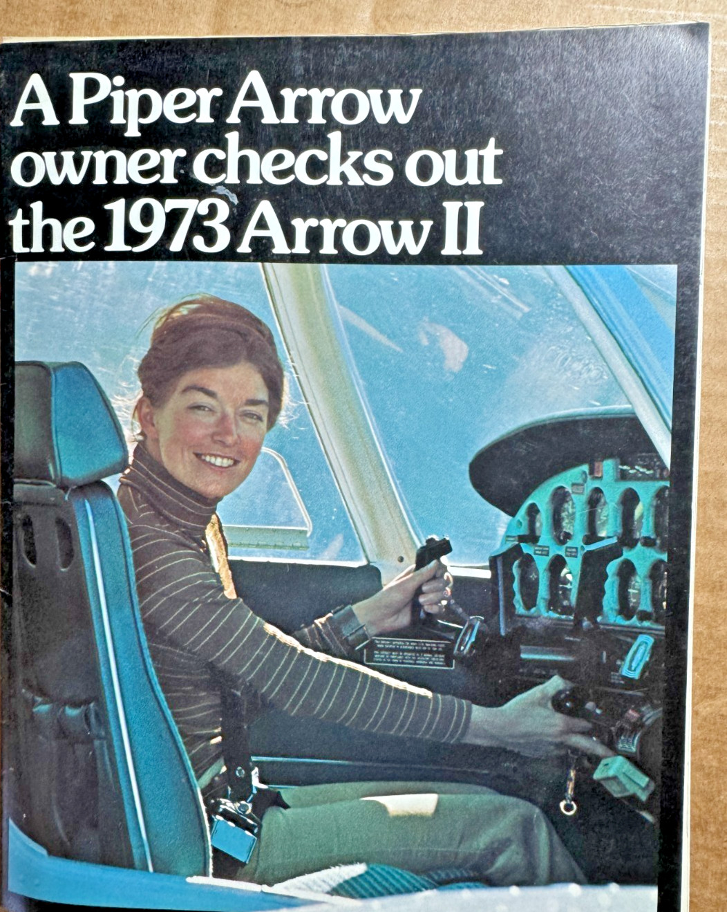 Piper PA-28R Arrow Sales Brochure and price list 1973-Original