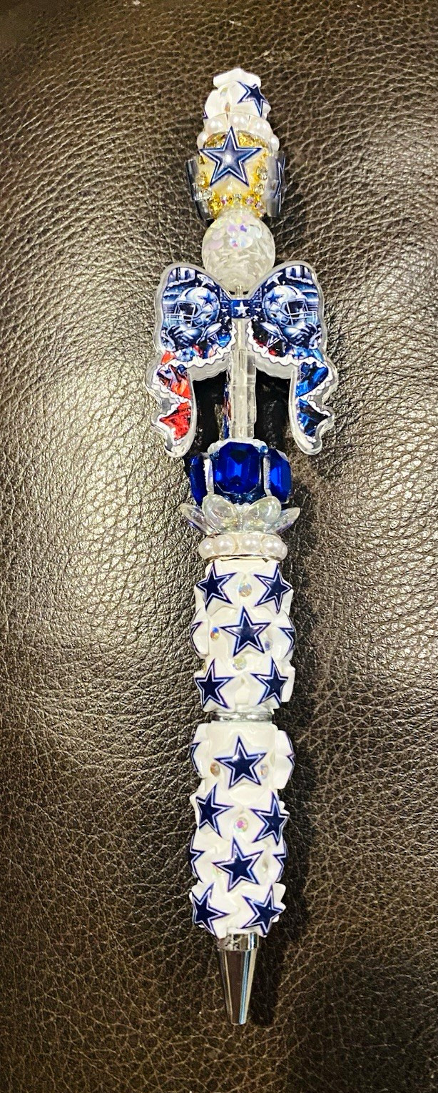 Cowboy Football Lovers here is a Design Metal Ballpoint Pen W/Black Ink