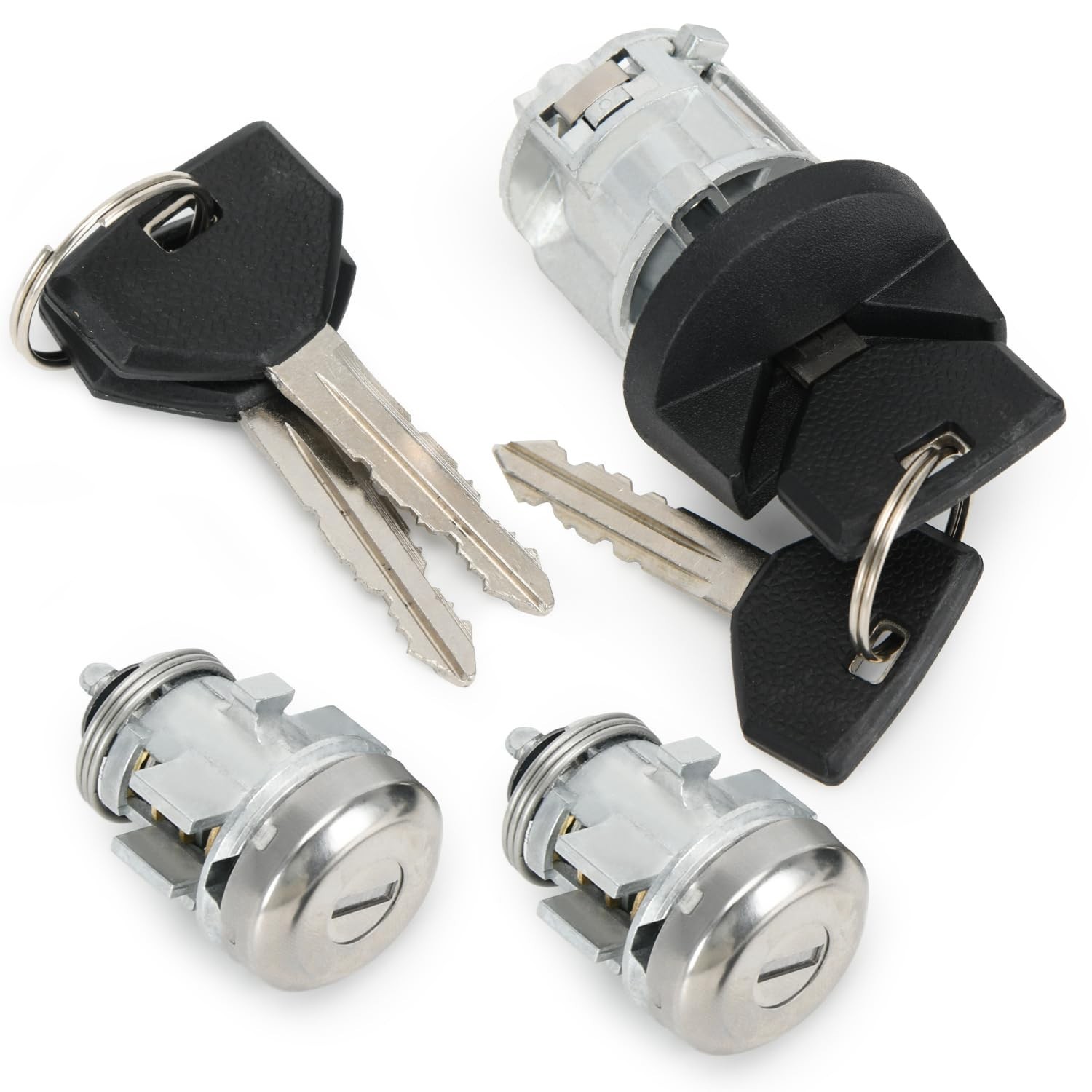 Ignition Switch Lock Cylinder with Door Lock & Keys Compatible with Dodge Ram