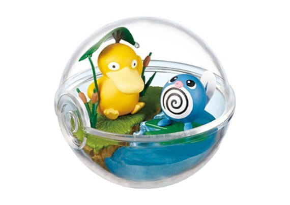 USA SHIPPING Pokemon Terrarium Collection 2 Psyduck and Poliwag Figure