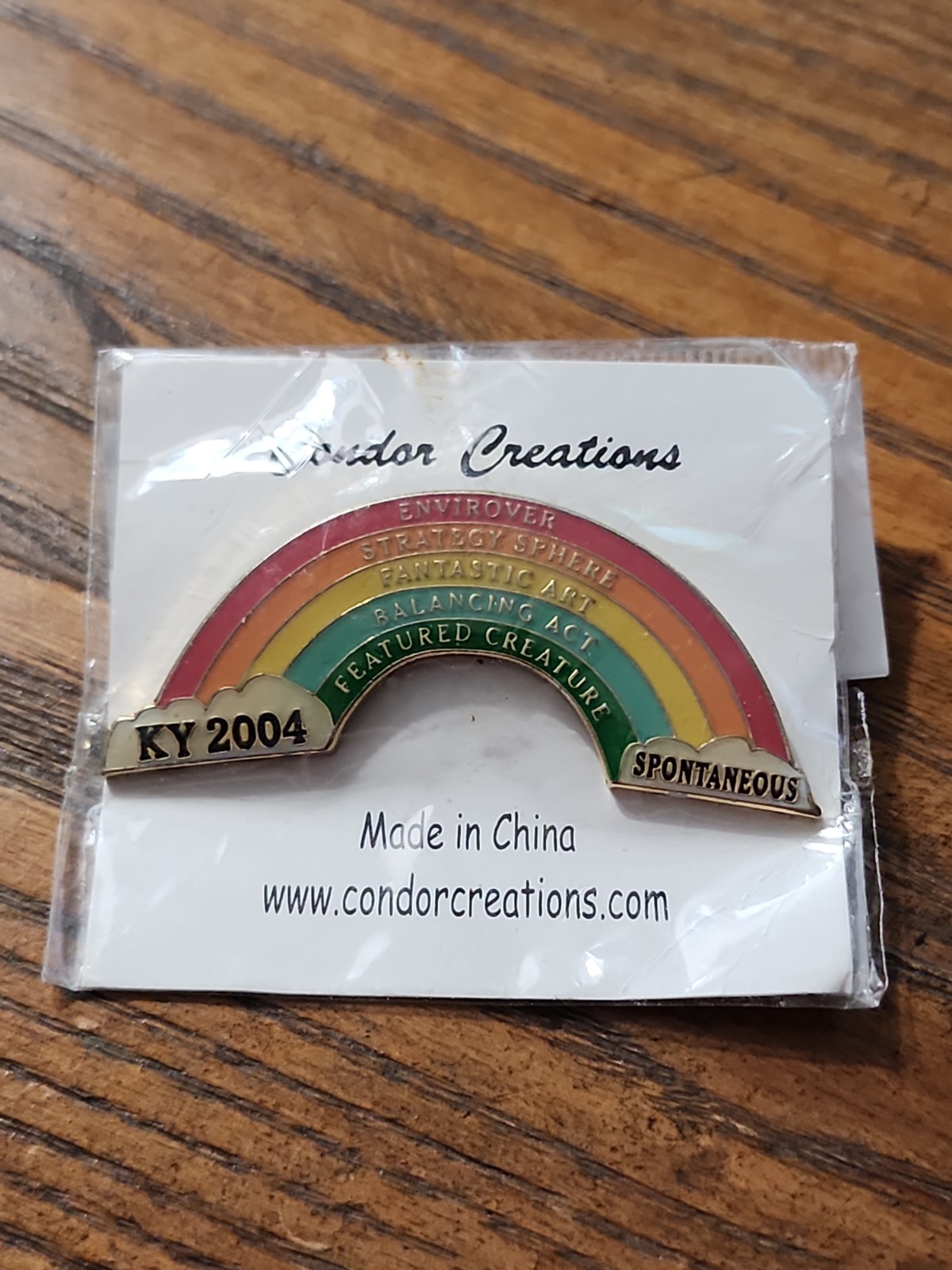 2004 Kentucky Rainbow KY Odyssey Of The Mind OM OotM Pin Pinback Button