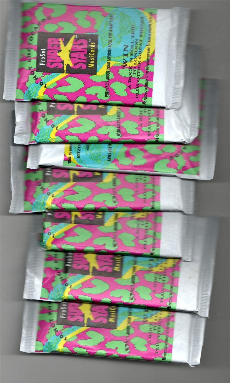1991 ProSet SUPER STAR MUSIC CARDS SEALED PACKS OF 10 Trading cards