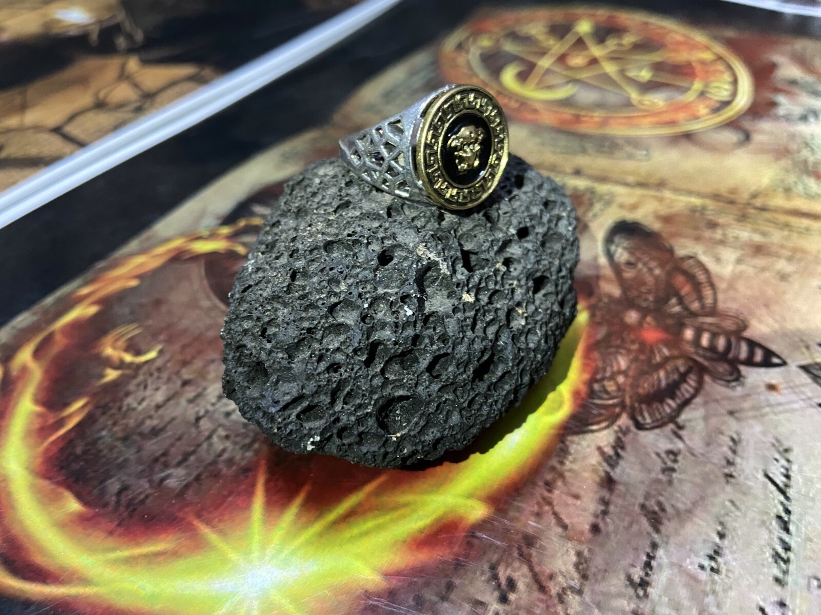 MOST POWER QUEEN SUCCUBUS Black Stone RING Aghori Wish Granted