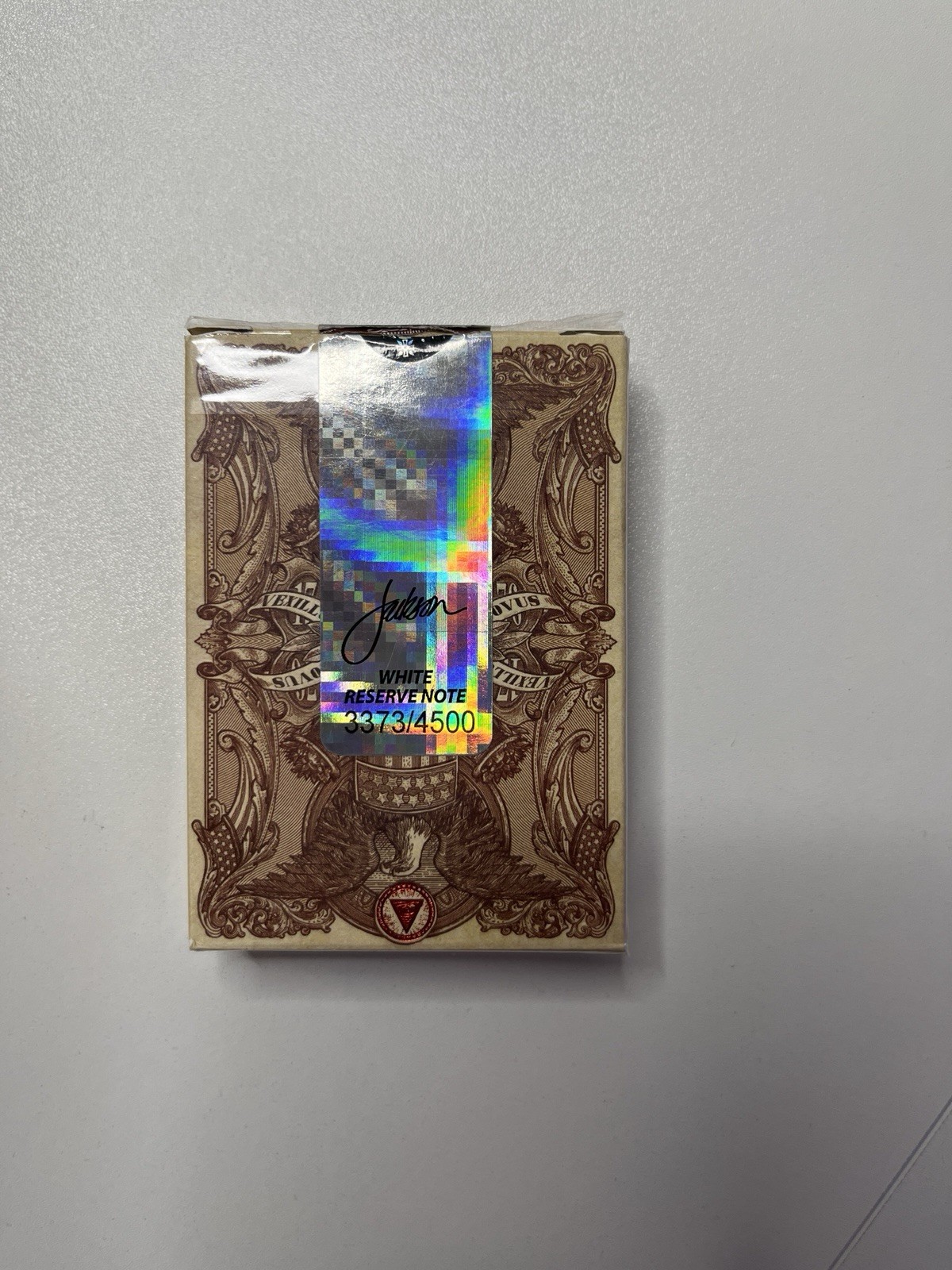 Federal 52 White Reserve Note Playing Cards Kings Wild Project Open Unsealed