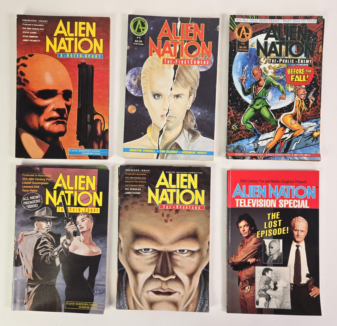 Lot of 21 Alien Nation Comic Books, 5 Complete Sets of 4, 1 Television Special