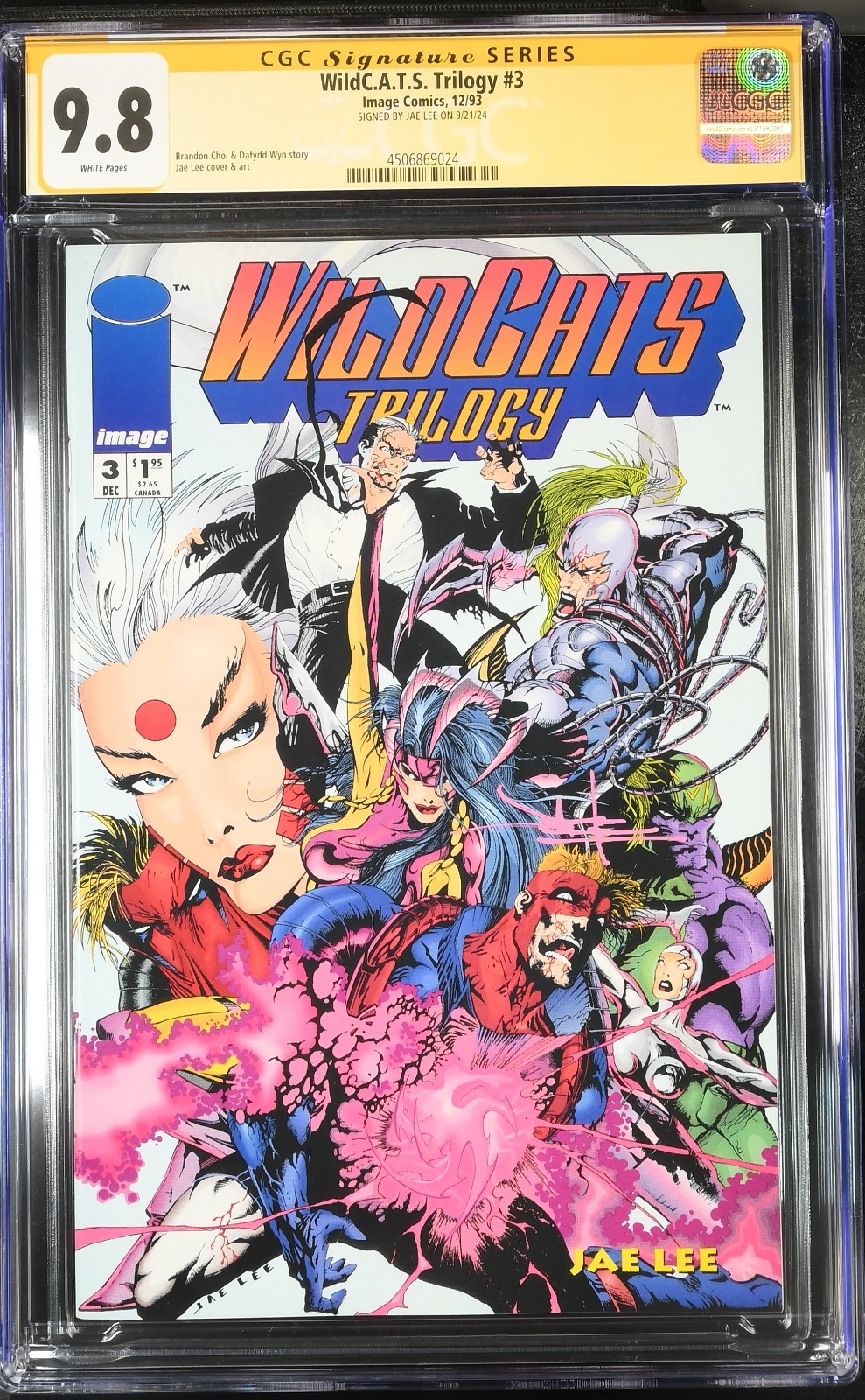 WILDCATS TRILOGY 3 CGC 9.8 SS JAE LEE SIGNED CENSUS 1/1 POP ONLY IN THE WORLD