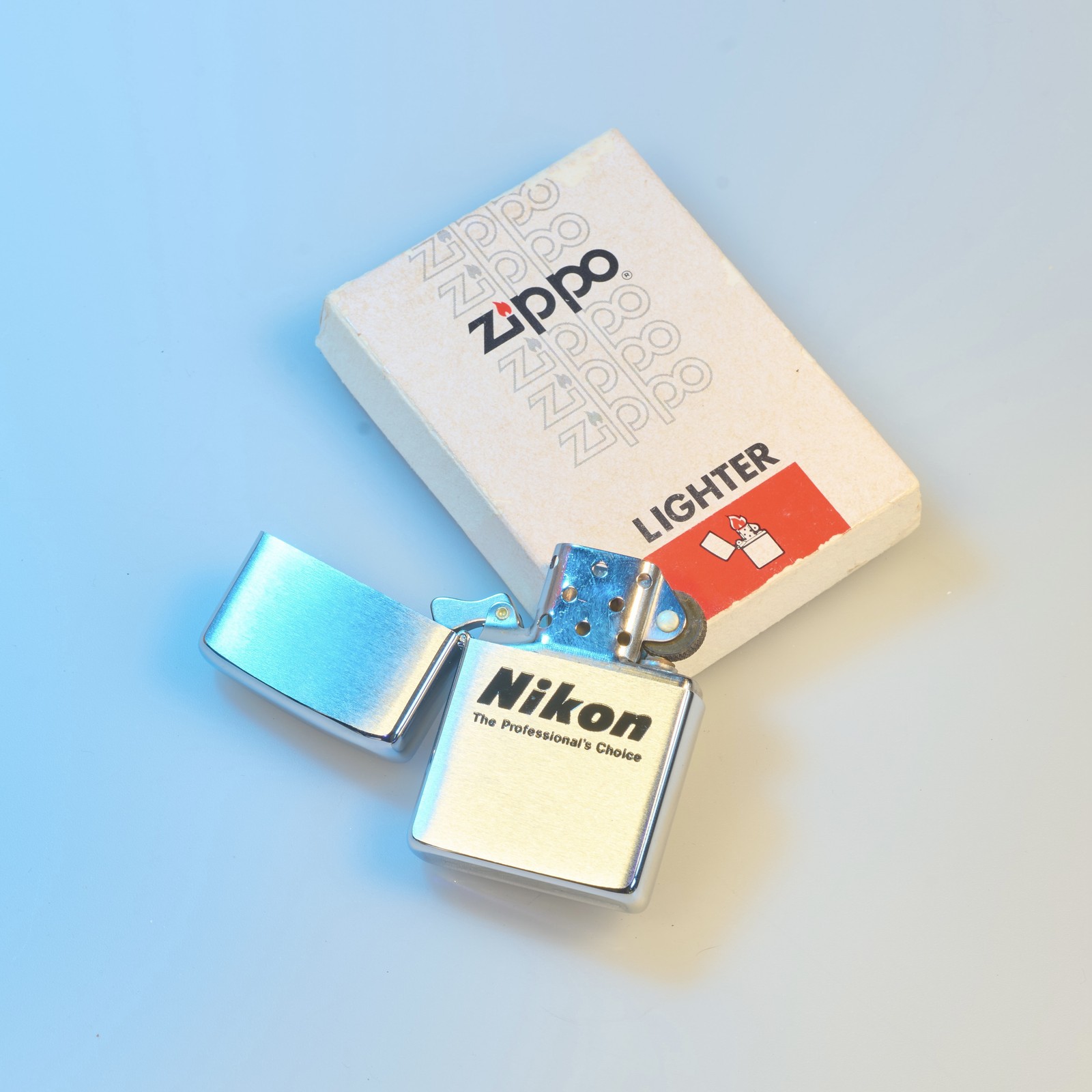 Vintage Nikon Zippo Lighter NOS “The Professional’s Choice” Unused Promo
