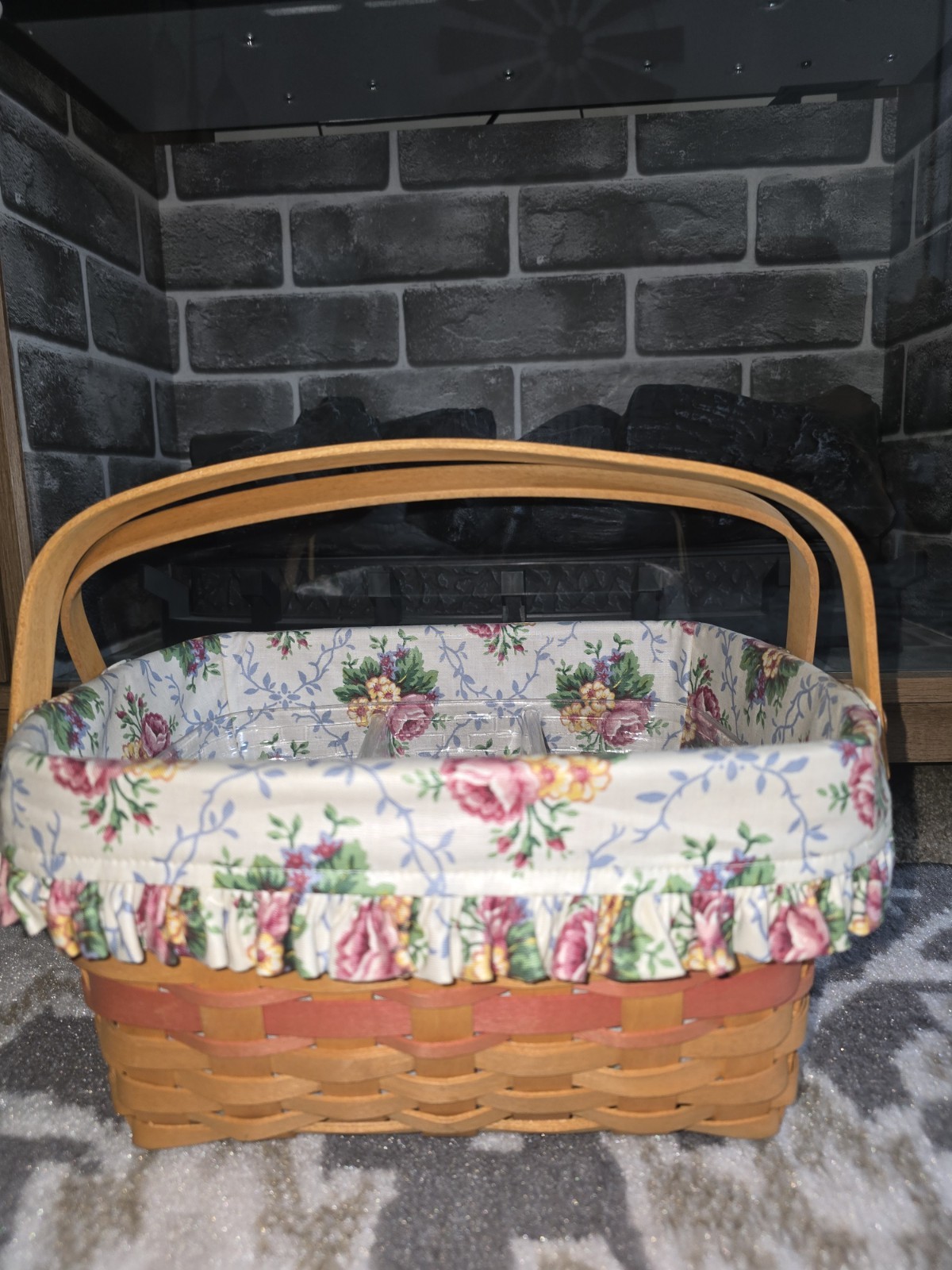 Longaberger Mother\'s Day Timeless Memories Basket, Rose Pink, Vintage Circa 1997