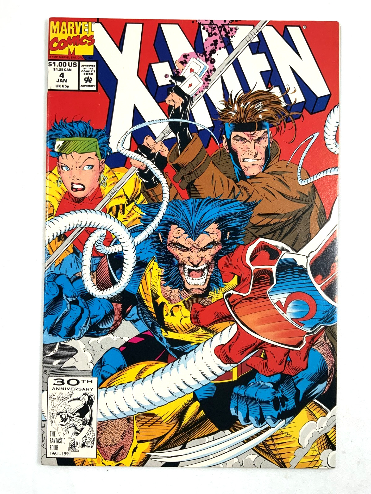 Marvel X-MEN #4 Key 1st Omega Red App Jim Lee VF (8.0) Ships FREE