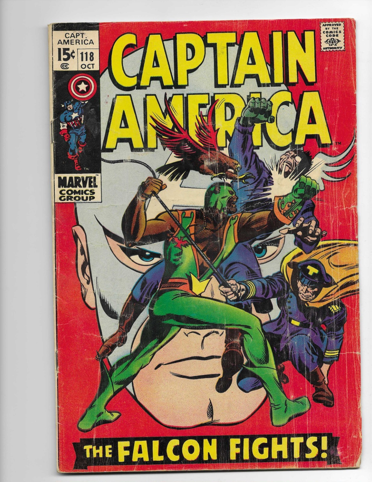 Captain America 118 1969 Marvel Comics VG 4.0 2nd App Falcon Redwing