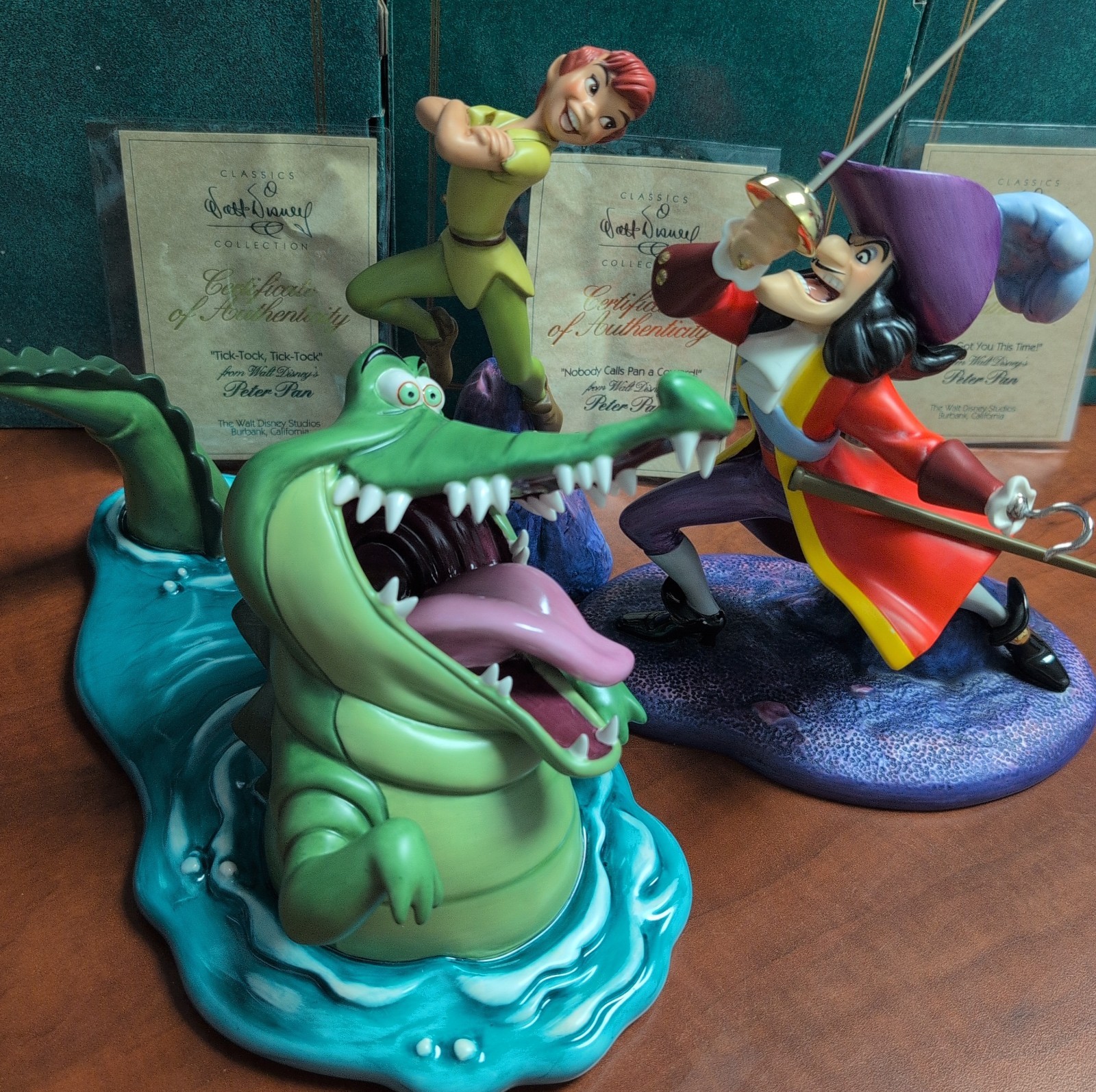 WDCC Walt Disney Peter Pan Lot All Mint With Boxes And COAs Vintage 