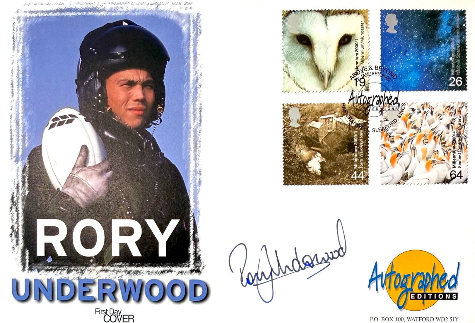 Rory Underwood, Iconic British Rugby Player, Hand Signed FDC - First Day Cover