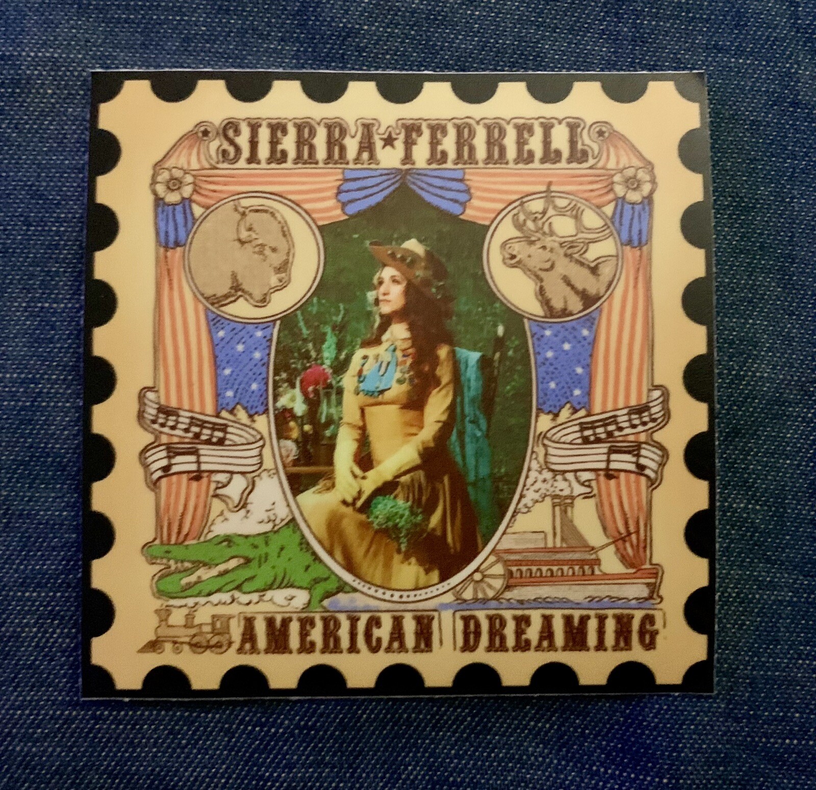 SIERRA FERRELL 3x3 Inch DECAL/STICKER *NICE* AMERICAN DREAMING Vintage/Retro