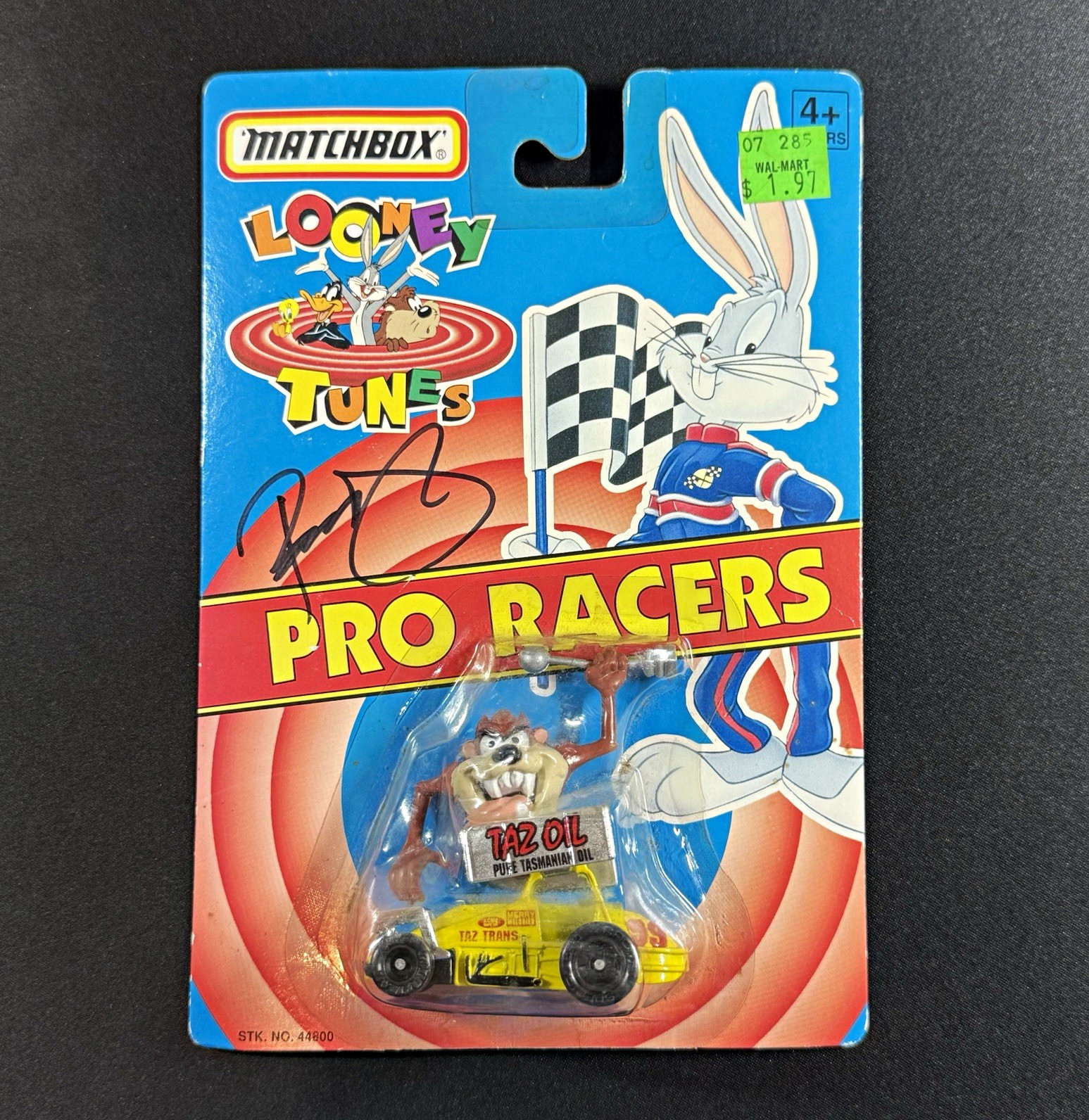 Rico Abreu Signed Matchbox Looney Tunes Pro Racers Taz Oil #12 Diecast 1993