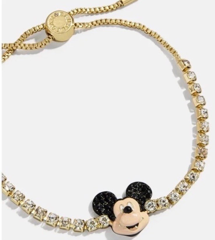 NEW Baublebar Disney Mickey Mouse Tennis Bracelet • Pull-Tie Closure