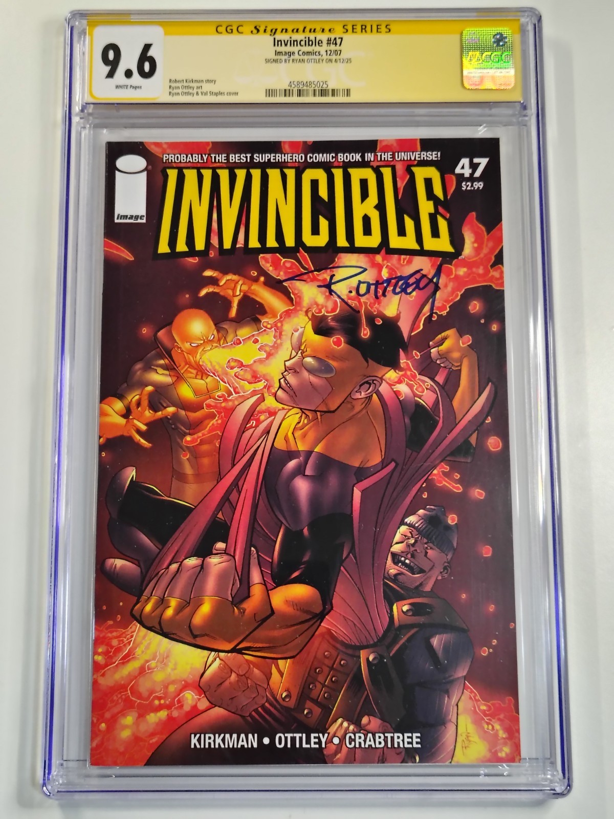 Invincible #47 (2007) CGC Signature Series 9.6 Ryan Ottley