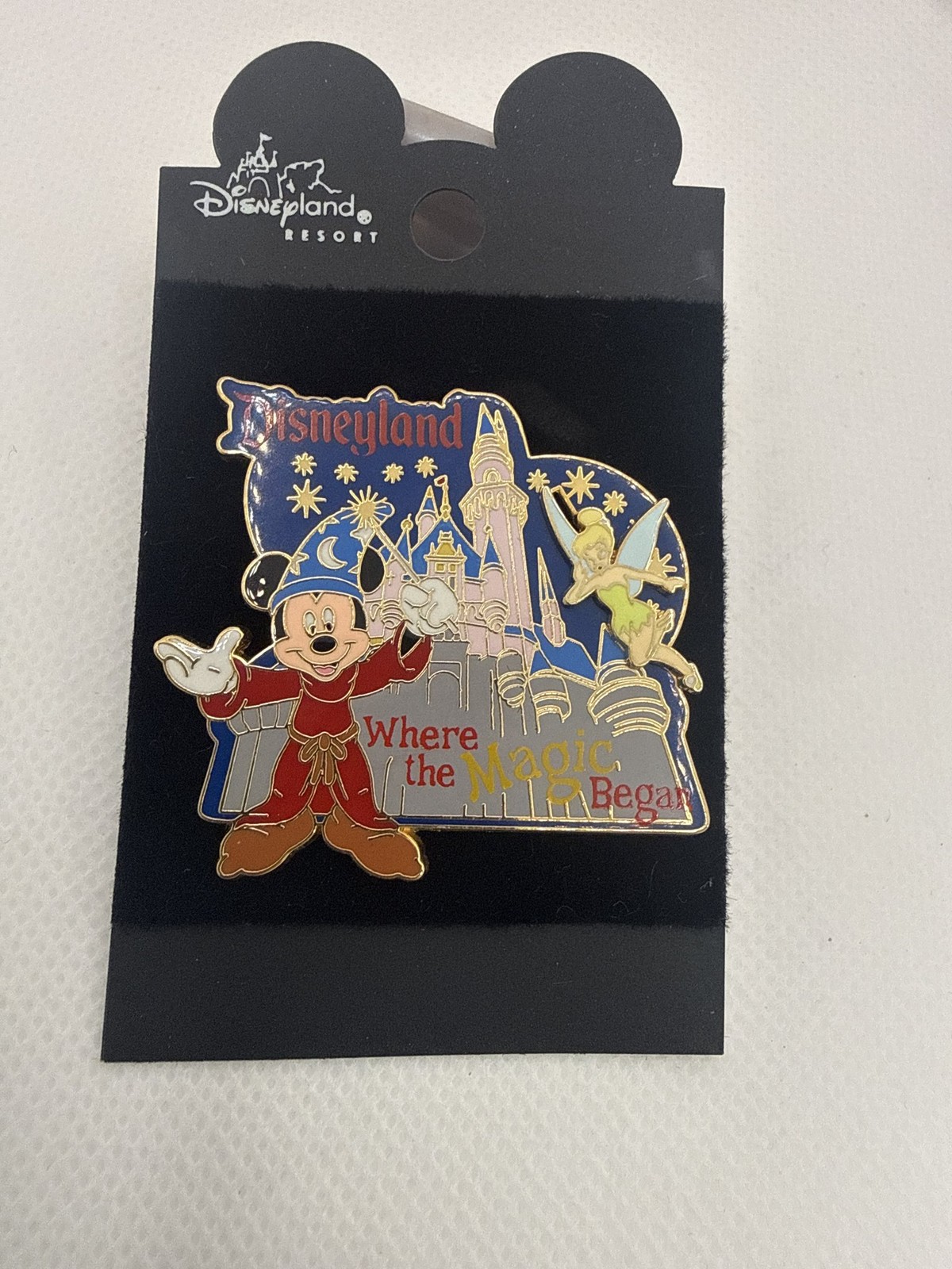 Disneyland Resort Where the Magic Began Sorcerer Mickey, Tinker Bell Pin