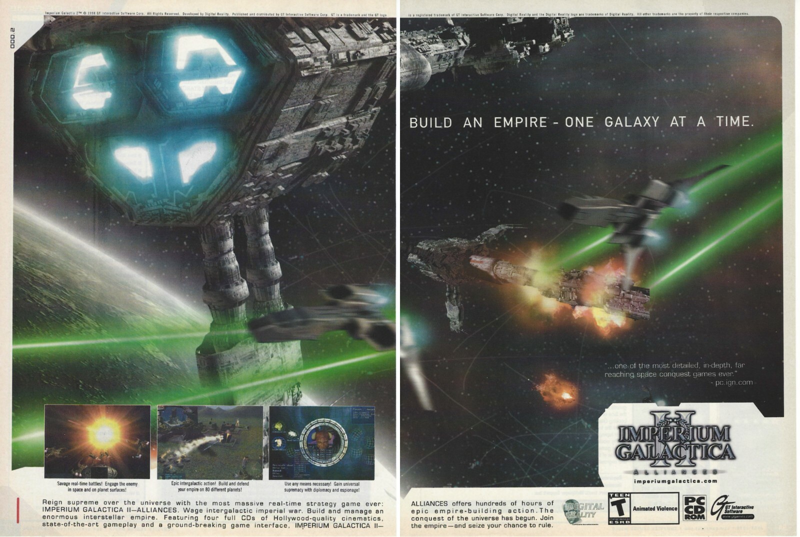 Imperium Galactica II: Alliances Print Ad/Poster Art PC Big Box (B)