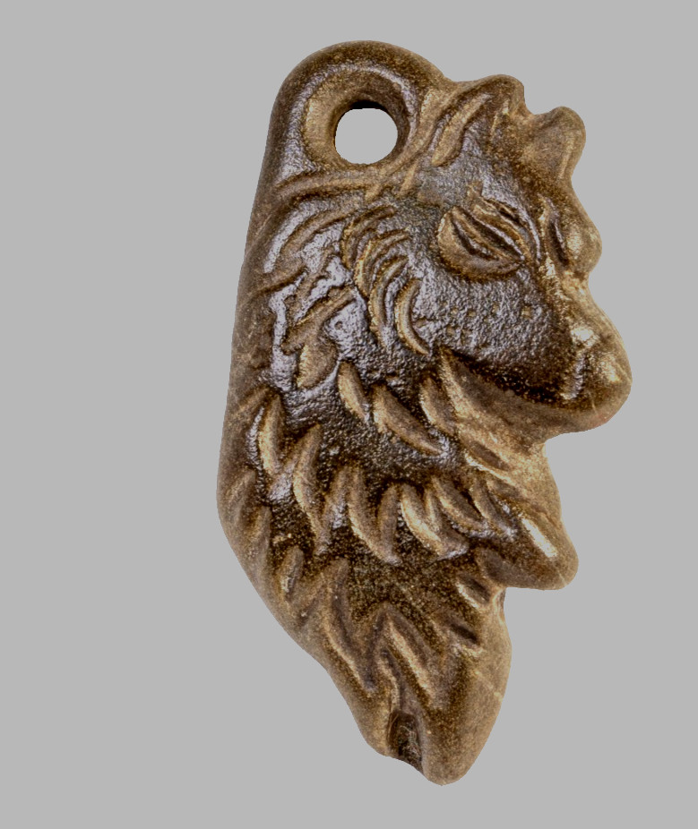 Ancient Viking Carved Engraved Gemstone Medallion Pendant Norse Nordic Amulet