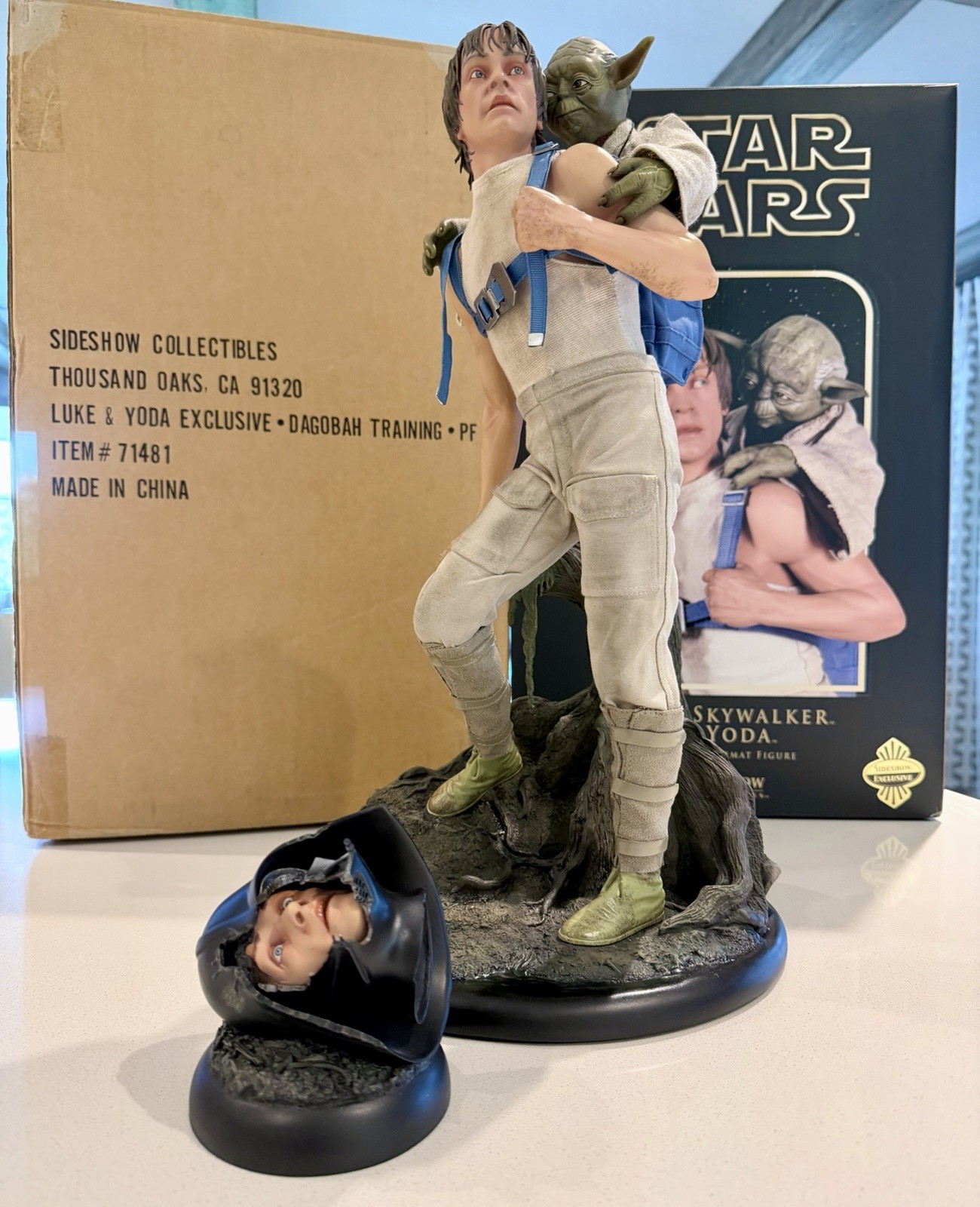 Sideshow Exclusive LUKE SKYWALKER YODA Dagobah Training Premium Format #003/1150