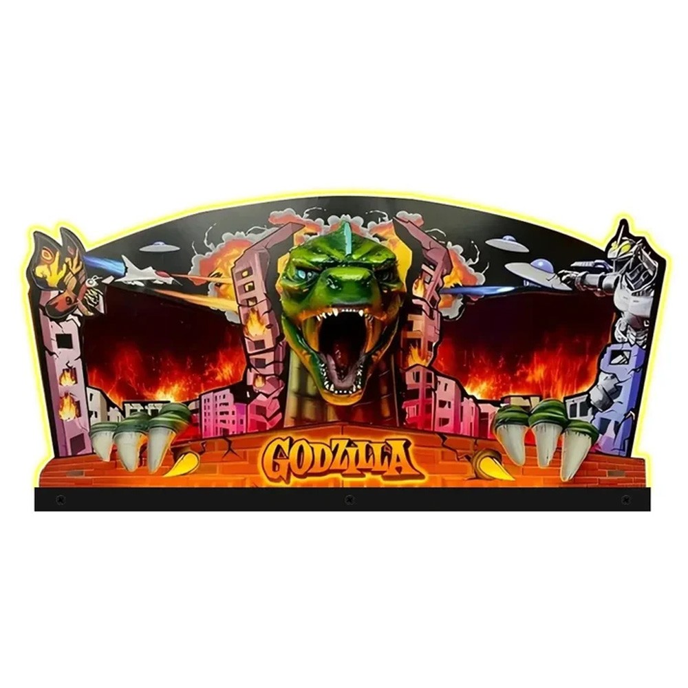 Godzilla Heat Ray Destruction Pinball Topper LED RGB Topper for Pinball Machine