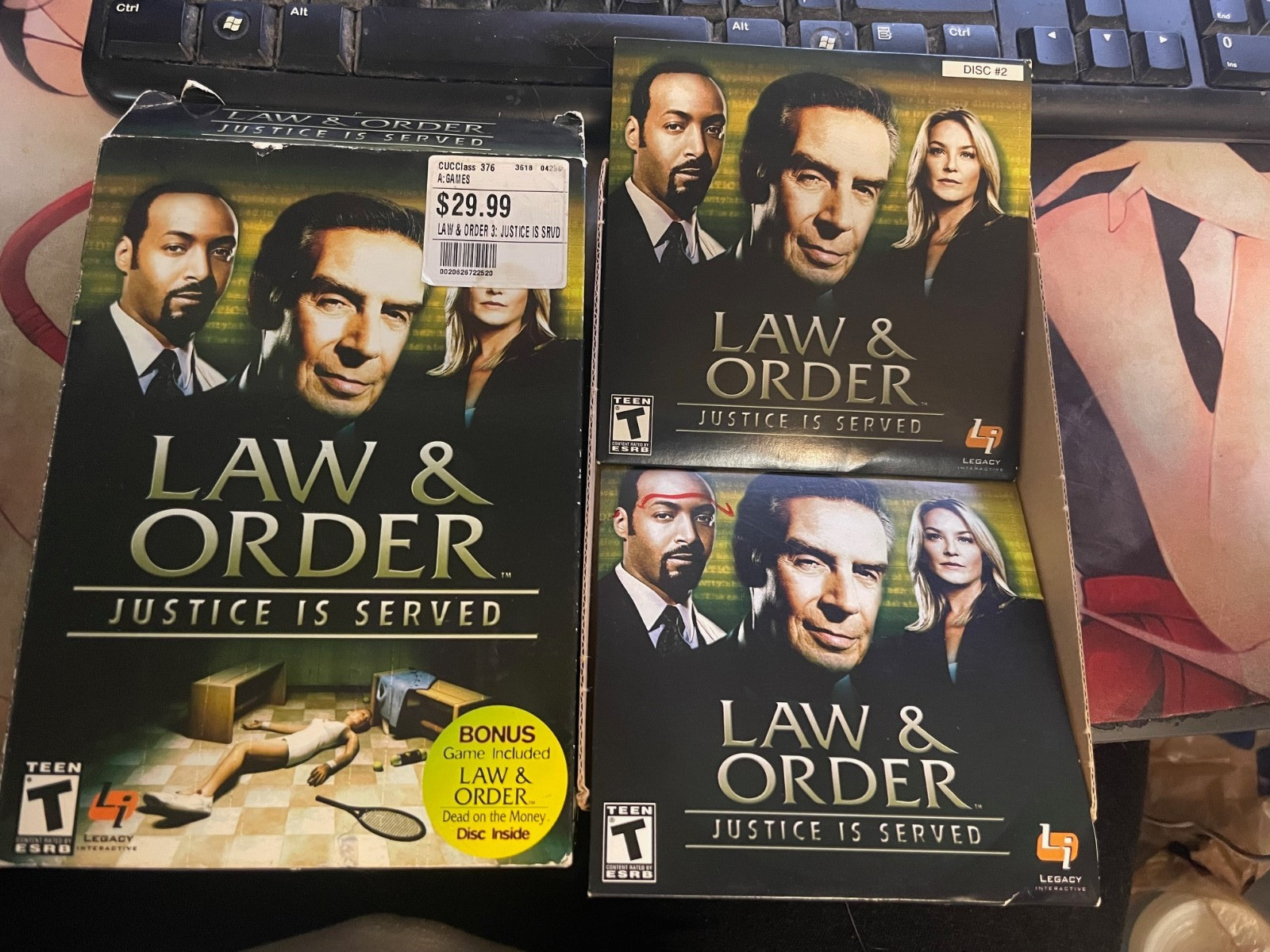 Law & Order: Justice Is Served for Windows PC CD-ROM with box