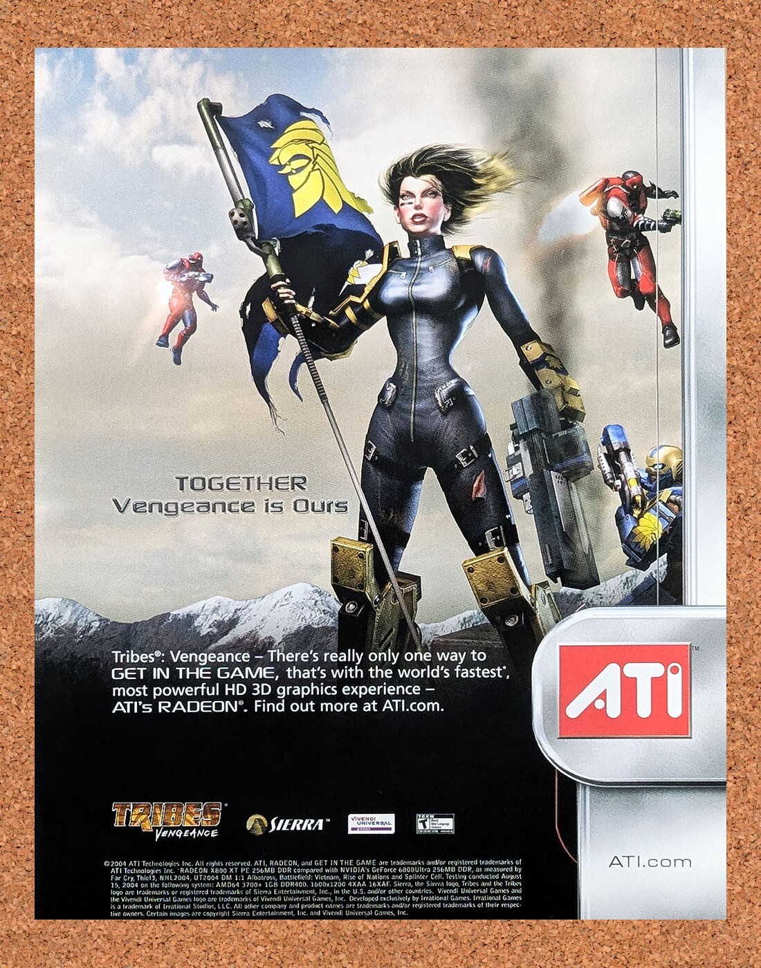 2004 Tribes Vengeance ATI Original Advertisement / Retro Promo v3