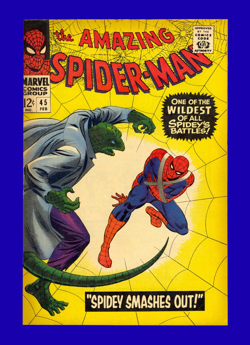 Amazing Spider-Man #45 3rd App of the Lizard - Romita Cover & Art - 1967 9.4 NM