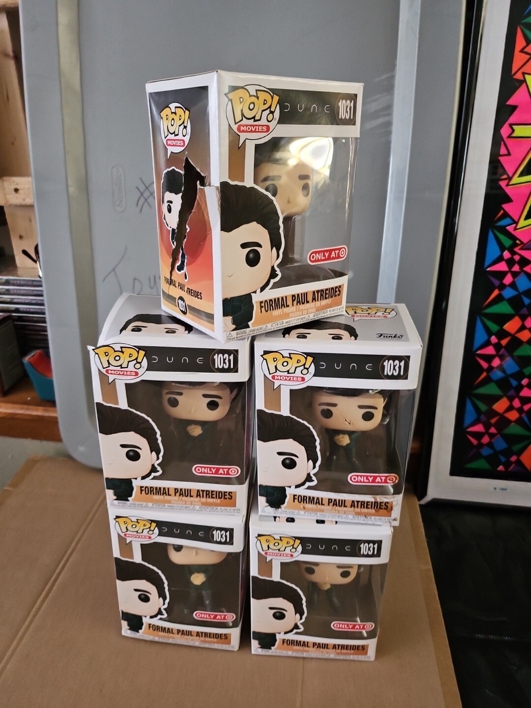 Lot Of 5 Funko POP MOVIES Dune Formal Paul Atreides #1031 Damaged Boxes 