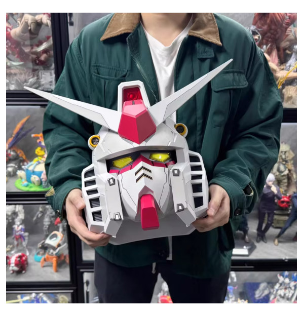 Vol.1 Rx-78-02 Helmet Cyber Punk 1:1 Mask Mech Robot Helmet With Light