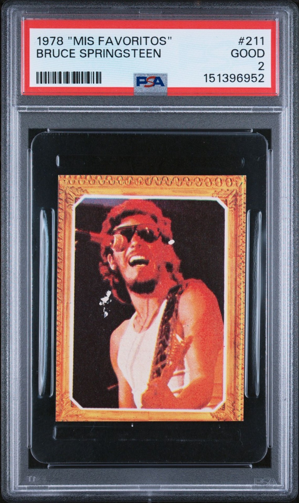 1978 MIS FAVORITOS BRUCE SPRINGSTEEN #211 PSA 2, POP 3, NONE HIGHER
