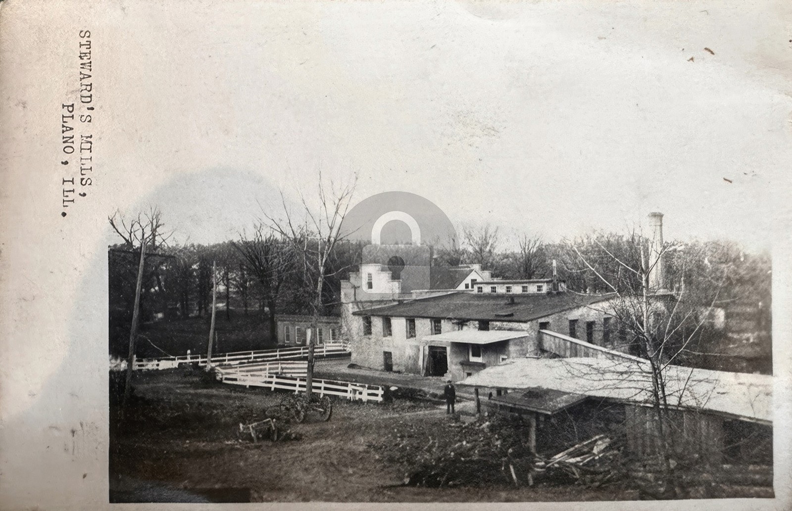 Plano IL Steward’s Mills RPPC Photo Postcard COPY