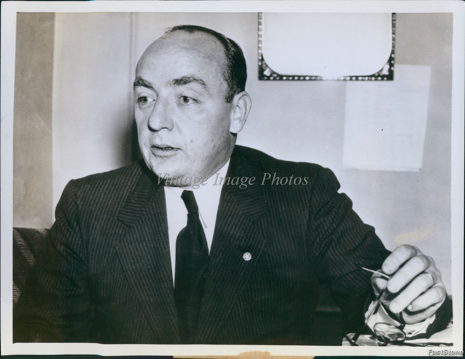 1938 Arthur Limbach Chairman Democratic Exec Committee Historic Press Photo 6x8