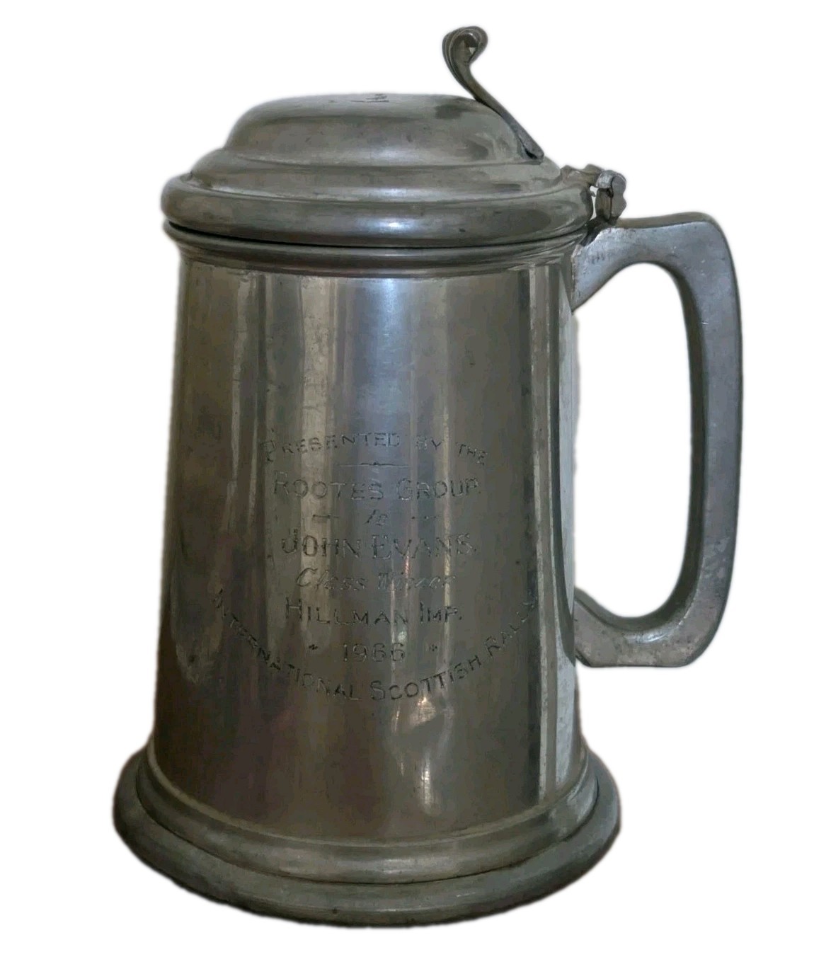 Rare Rootes Group Scottish International Rally \'66 Pewter Tankard Hillman Imp AF