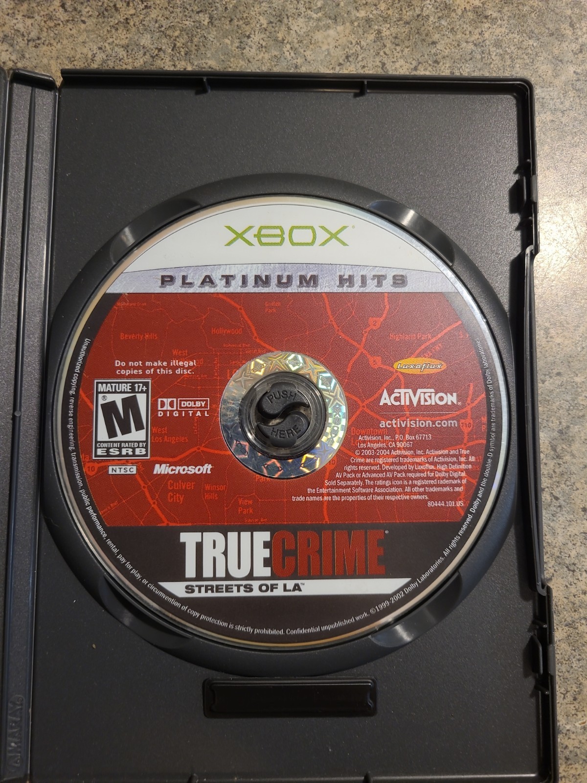 True Crime-Streets of LA - Microsoft Xbox -Disc Only-