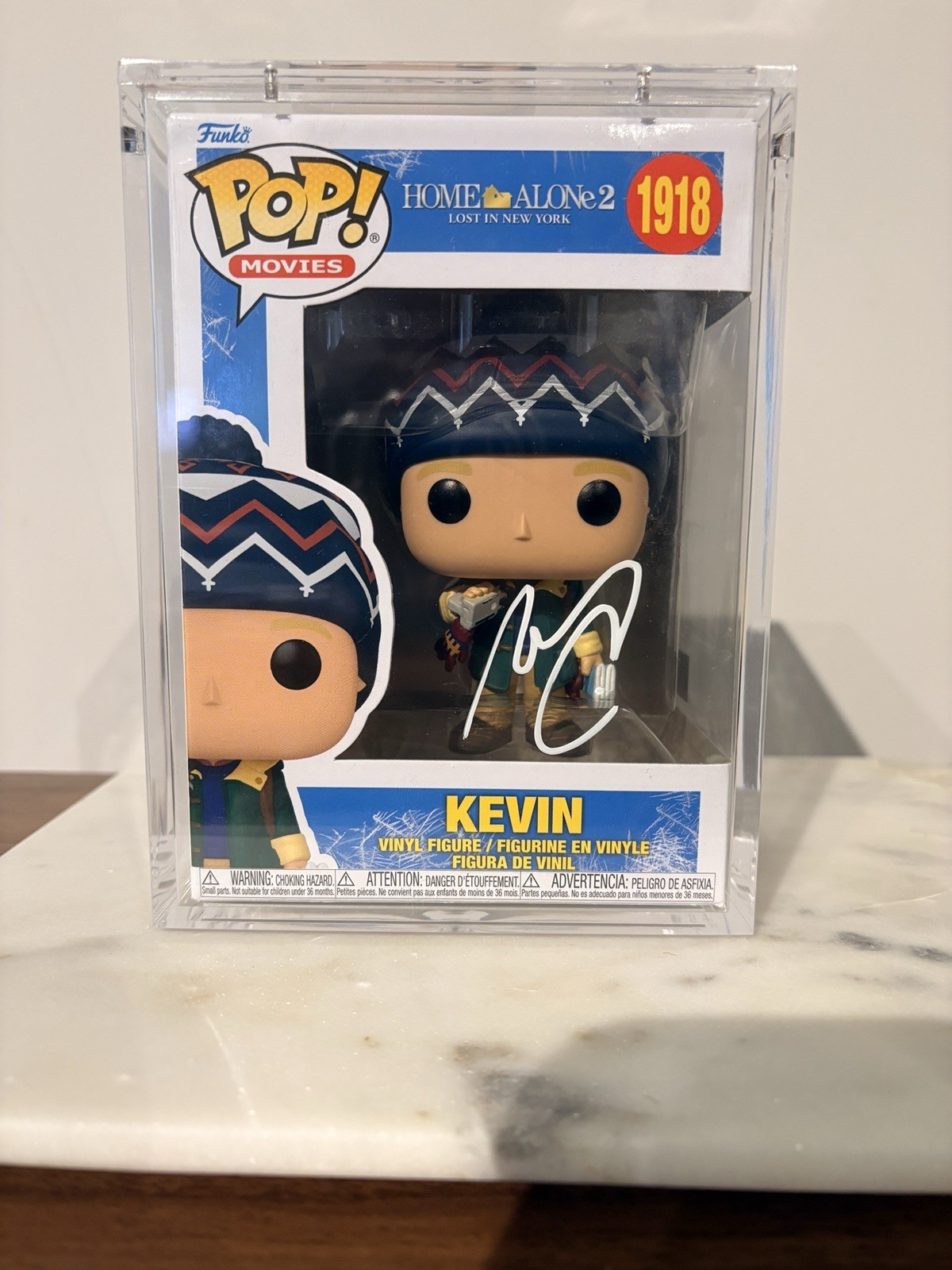 Funko Pop Kevin #1918 Signed by Macaulay Culkin MAS COA W/ Hard Stack Protector