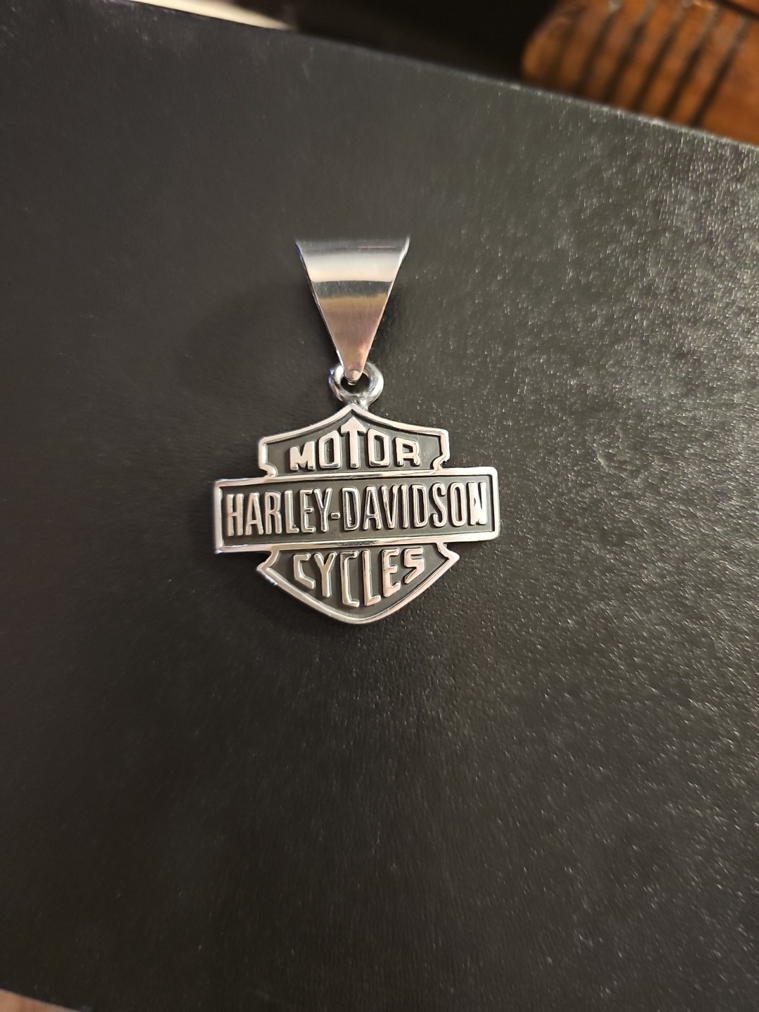  Harley-Davidson SterlingSilver Biker Pendant Necklace **New** 