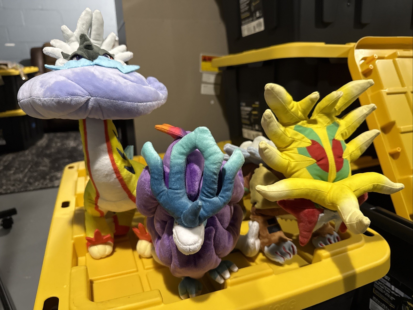 Pokemon Center Plush Walking Wake Raging Bolt Gouging Fire Set of 3