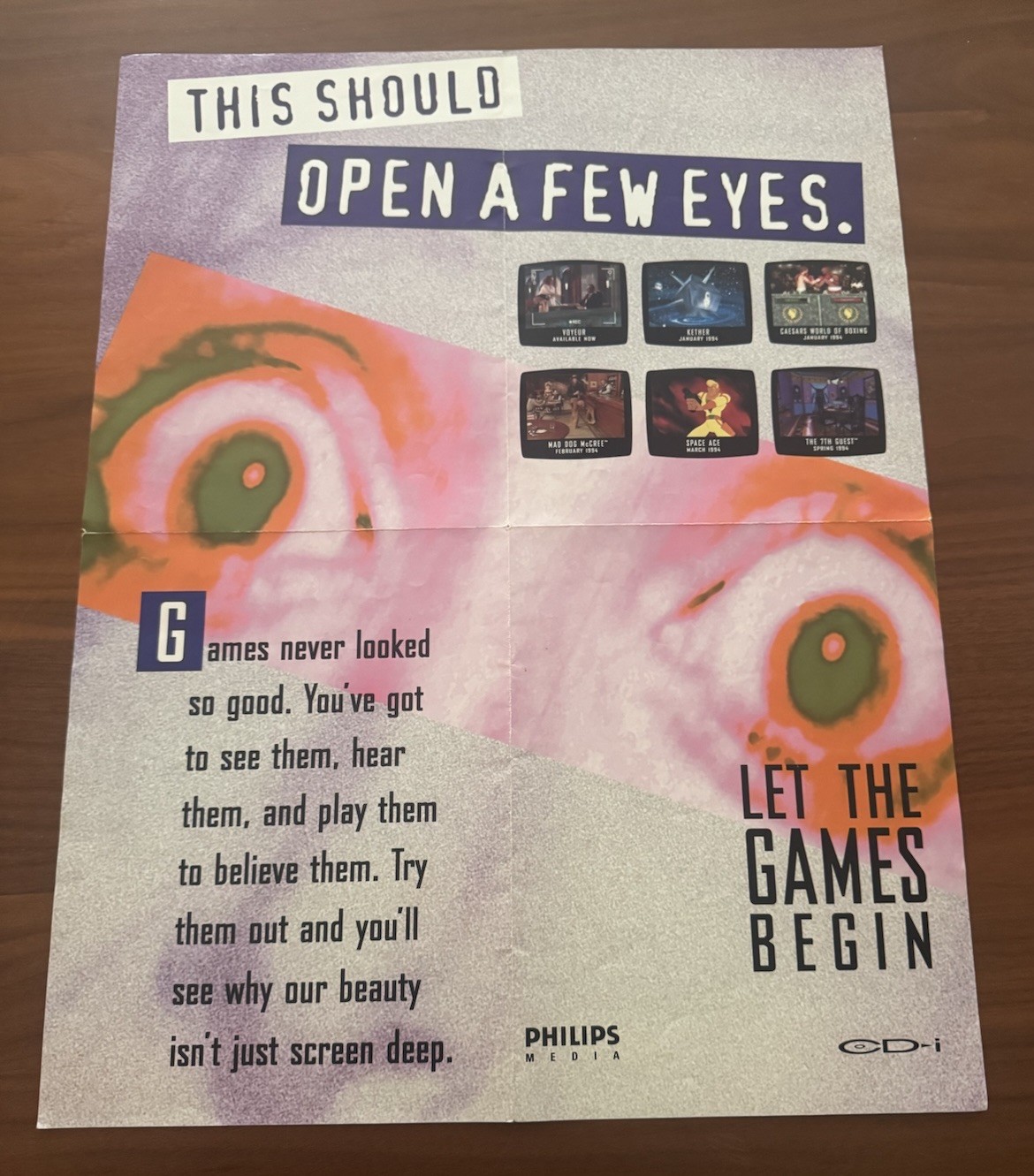 Philips CD-i Games Voyeur Space Ace 7th Guest Kether Print Ad/Poster Promo Art