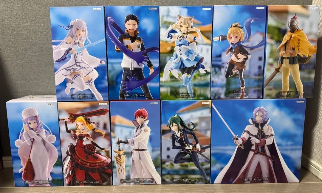Re:ZERO GIGO Limited Royal Selection Candidates Knights Figure Set 10 Complete