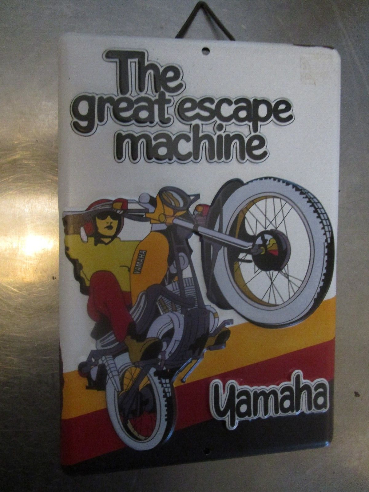 YAMAHA - The Great Escape Machine - Distressed Metal Sign - Vintage Reproduction