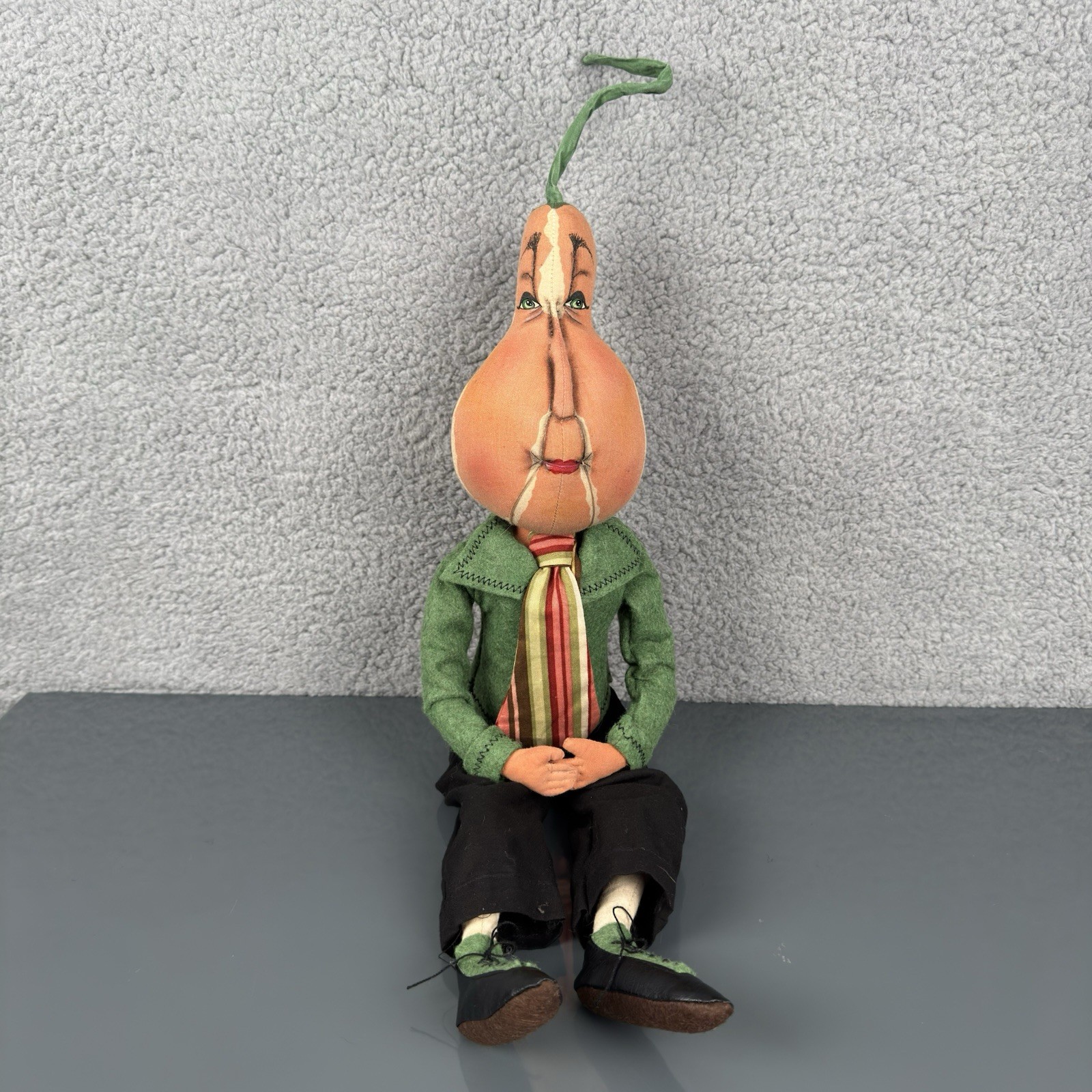 Joe Spencer Gathered Traditions Patton Pumpkin Gourd Doll 28