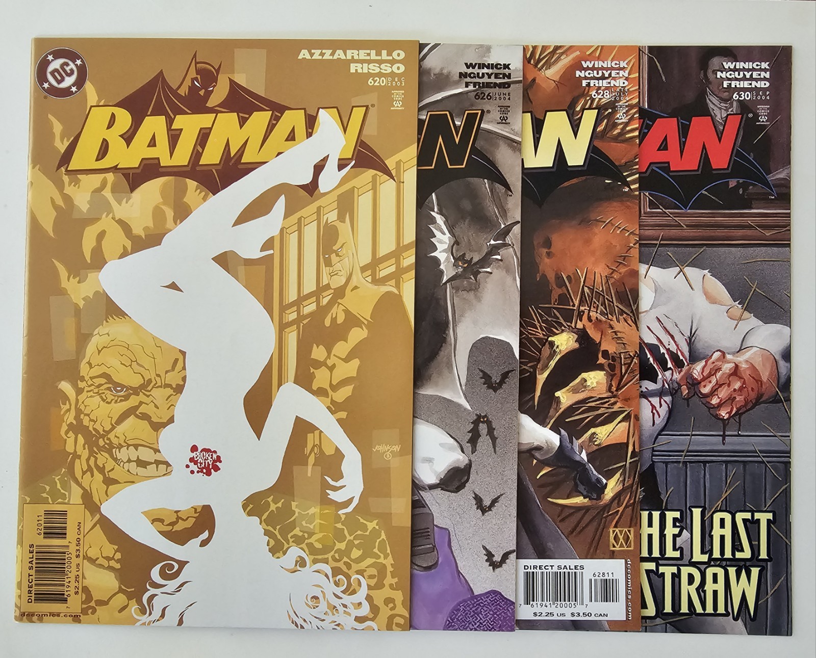 Batman 620, 626, 628, 630 Man-Bat, Joker, Killer Croc, VF-NM