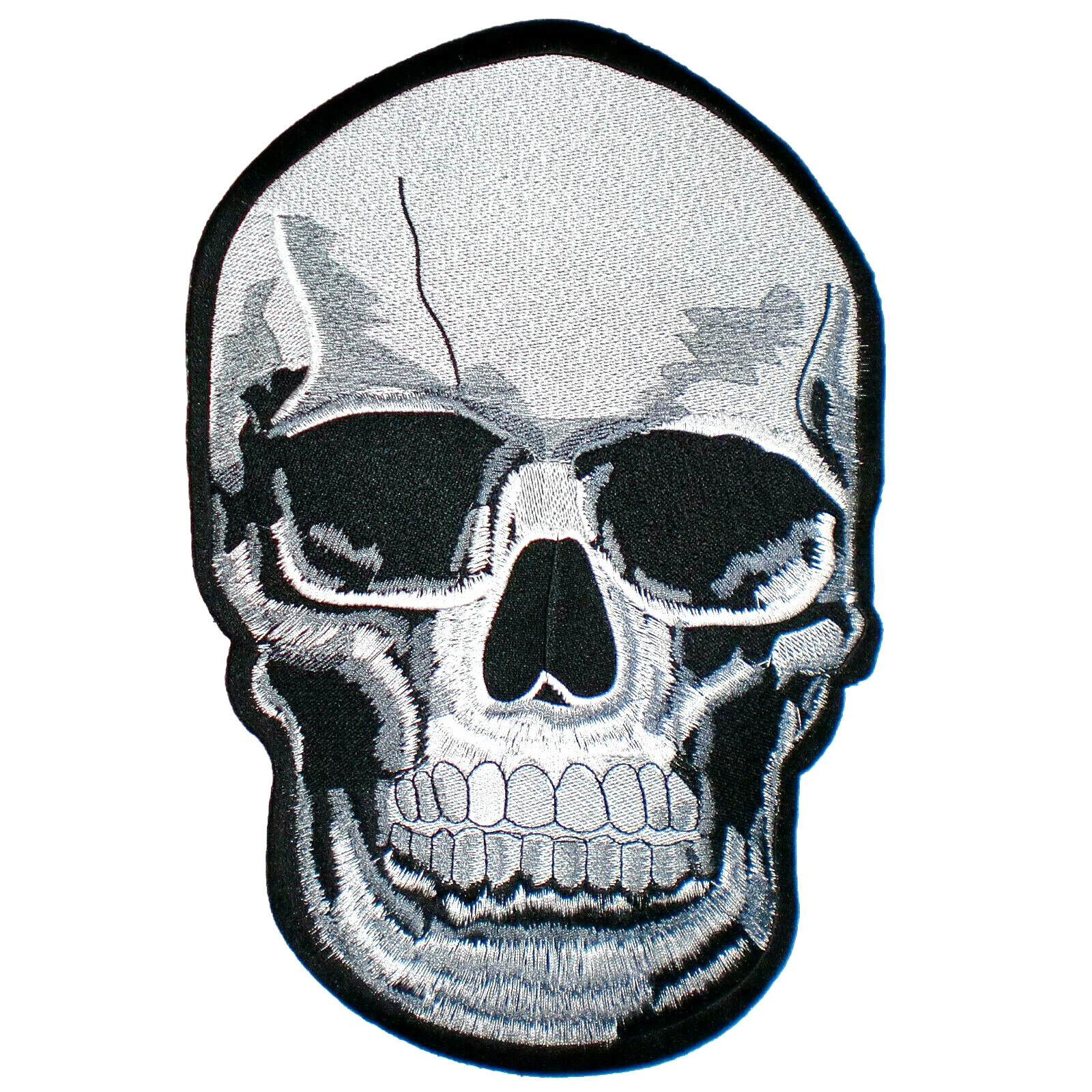 LARGE Skull Skeleton Dead Rocker Vest Jacket Biker Back Patch Rider Motorcycle 