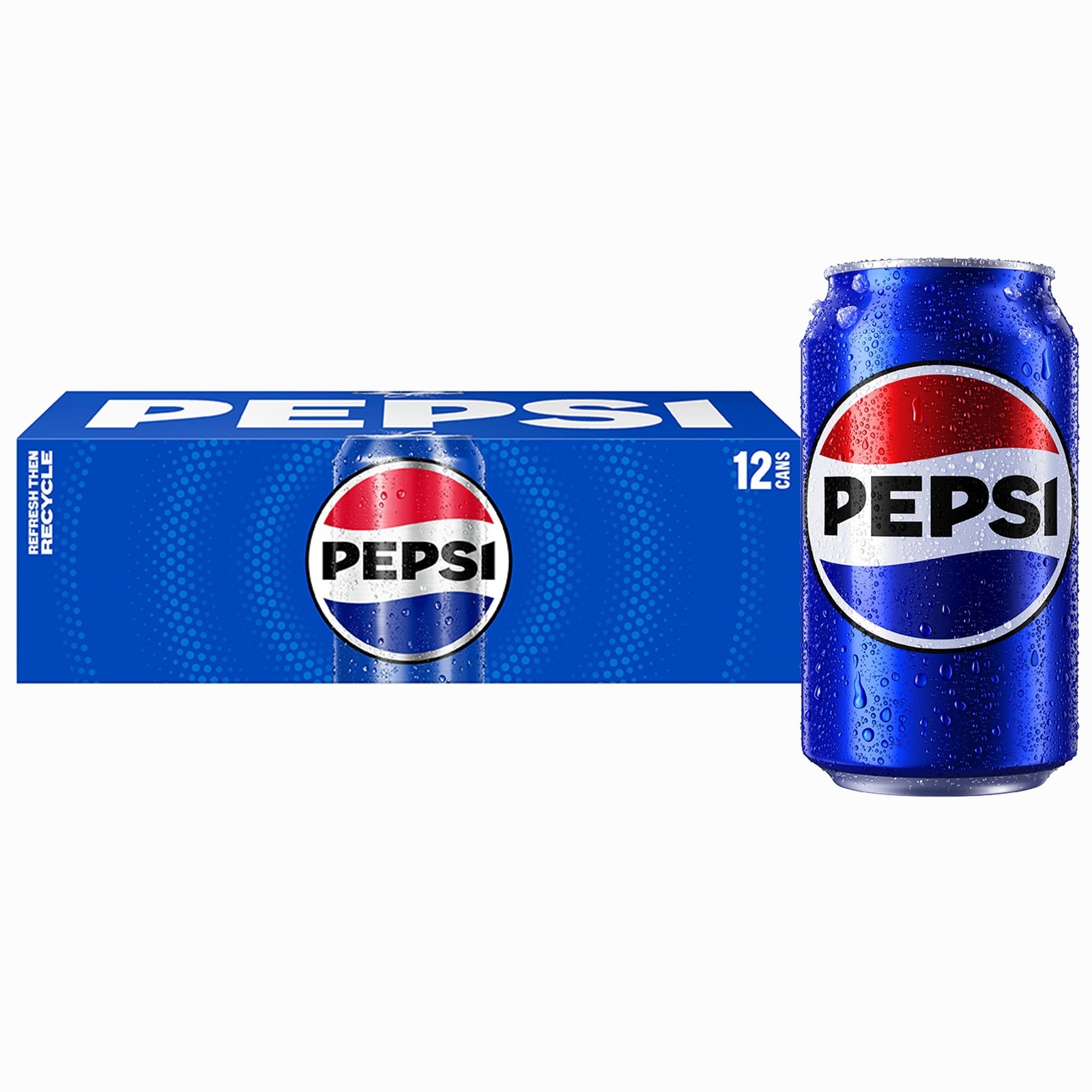 Pepsi Cola Soda Pop, 12 fl oz  12 pack Cans